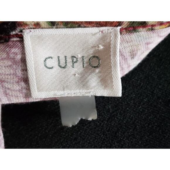 Cupio Women's Multicolor Viscose Round Neck Long Sleeve Top Blouse Size Large - Picture 6 of 10